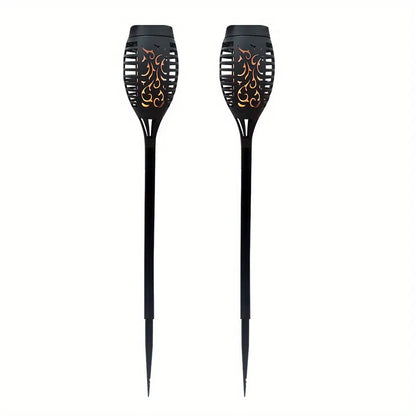 12LED Solar Flame Torch Light Flickering Light Waterproof Garden Decoration Outdoor Lawn Path Yard Patio Floor Lamp