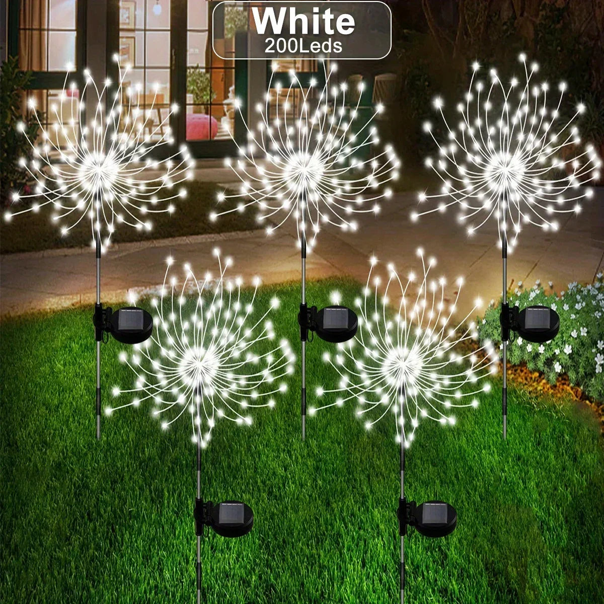 1 Pack Solar Fireworks Lights Outdoor,Holiday Lighting Firework Lights for Garden Patio,Wedding,Wall Decor Party Lights