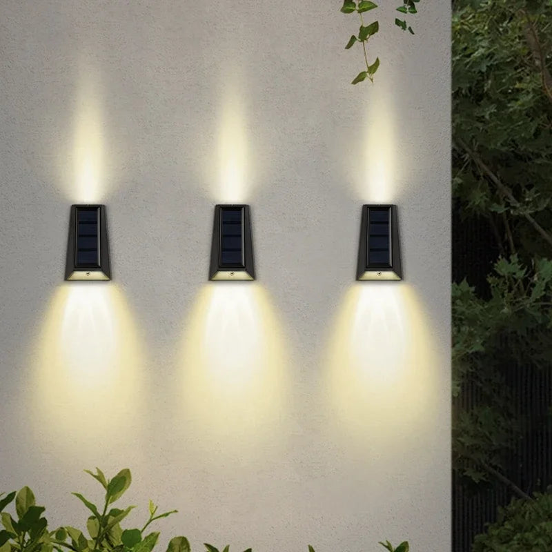 Solar Wall Light Garden Up and Down Lamp Control Solar LED Garden Light Outdoor Waterproof Decoration Staircase Fence Solar Lamp
