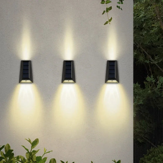 Solar Wall Light Garden Up and Down Lamp Control Solar LED Garden Light Outdoor Waterproof Decoration Staircase Fence Solar Lamp