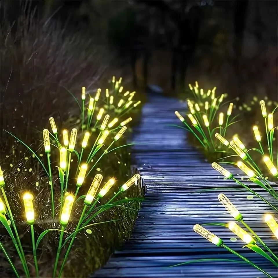 LED Solar Powered Outdoor Waterproof Reed String Lights Lawn Lights Garden Scenery Atmosphere Lights Garden Decoration