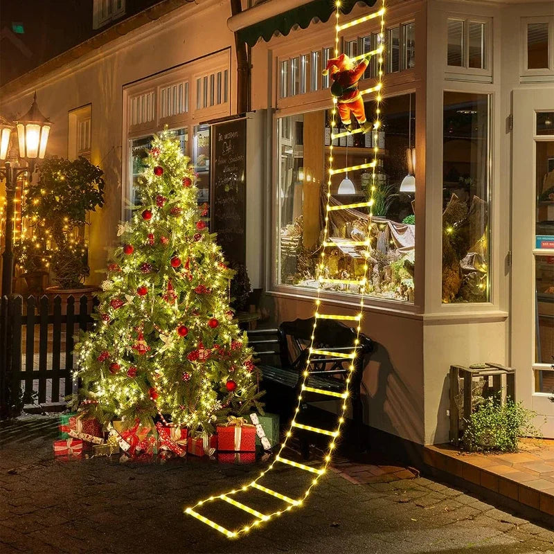 3M Santa Claus Climbing Ladder String Lights USB 8 Modes LED Lamp Christmas Decoration for Garden Cristmas Tree New Year Gift