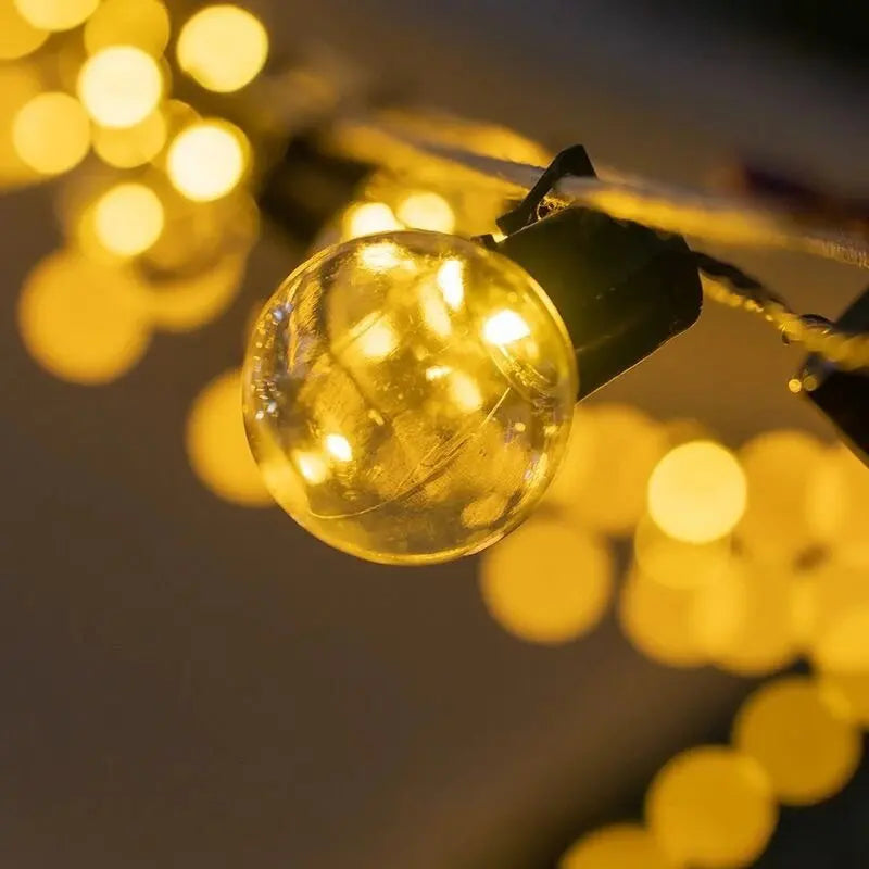 1PC Solar Transparent Ball String Lights,Outdoor Decoration Light Lamps,Hanging Lights For Garden,Yard,Patio,Balcony,Camping