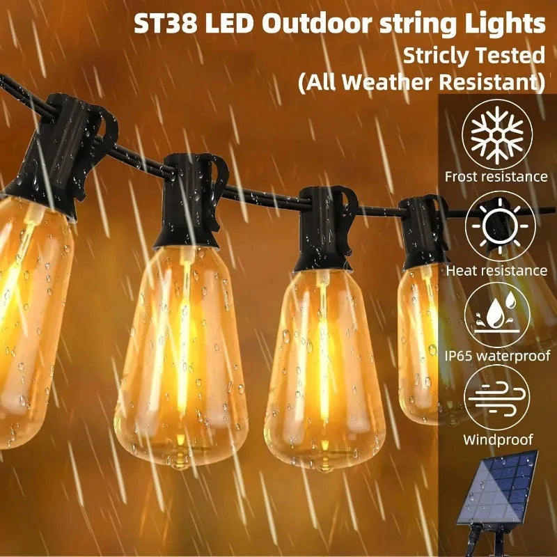 Solar Powered Fairy String Lights 30 LED Shatterproof Technology Auto On Off System Garden Patio Christmas Party Lighting