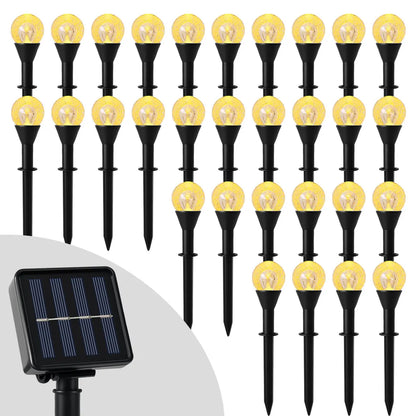 Solar Lights Outdoor Crystal ball Underground Lamp 8 Modes Spotlight Buried Solar Light for Home Garden Lawn Yard Decoration