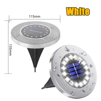 Solar Ground Lights 4/2/1Pack Outdoor Waterproof，8/20LED In-Ground Landscape Lighting for Garden Pathway Yard Driveway Decor