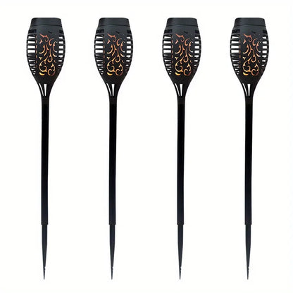 12LED Solar Flame Torch Light Flickering Light Waterproof Garden Decoration Outdoor Lawn Path Yard Patio Floor Lamp