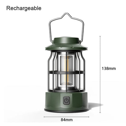 Portable Outdoor Camping Light Rechargeable Led  Table Lamp 1200mAh Tent Handheld Horse Retro Lantern Lighting Led Camping Lamp