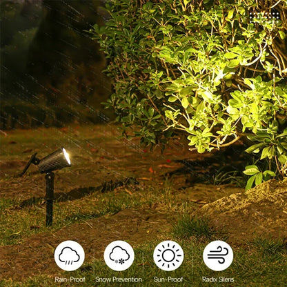 9 LED Solar Spot Light Outdoor Waterproof Spotlights Solar Garden Lights Landscape Lighting Decoration Pathway Lawn Lamp