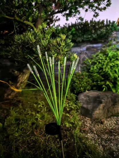 1PC LED Solar Reed Garden Lights Outdoor Waterproof Plug-in Stake Lights Landscape Decoration Lamp For Pond Patio Yard Pathway