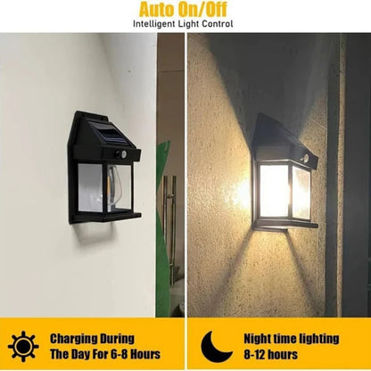 1/2/4/8 Solar Wall Lights IP44 Motion Sensor LED Lantern Wall Mounted Suitable for Outdoor Lighting on Courtyard Porch Decks