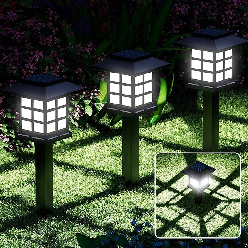 Outdoor Waterproof Solar Lights LED Solar Garden Lighting Courtyard Lawn Decorative Light Landscape Flower Pot Corridor Lantern