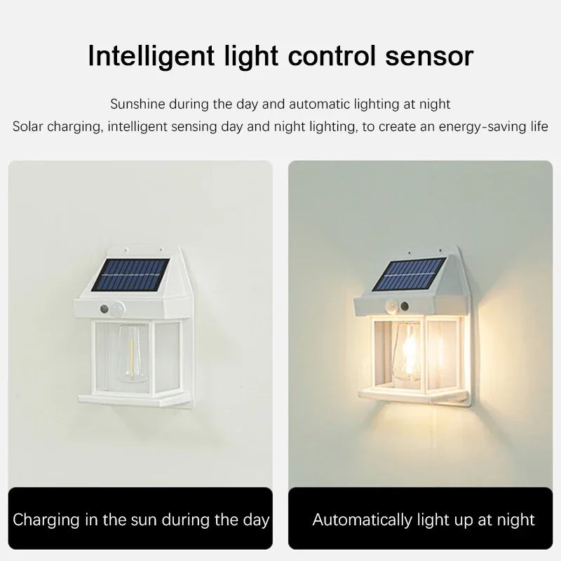 2pc Solar Outdoor Light Garden uman Bbody Induction Wall Lamp Home Villa Balcony Wall Light Terrace Decorative Waterproof Lamps