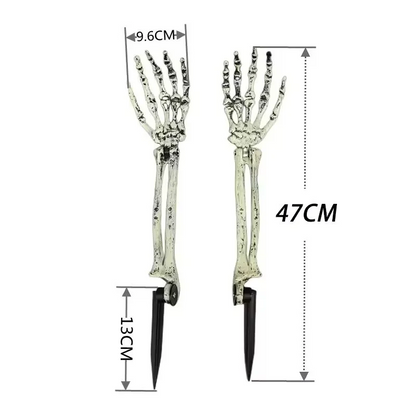 2PC Halloween Solar Garden Lights Outdoor Waterproof Ghost Hand LED Stake Lights Horror Atmosphere Decoration Lamp  For Festival