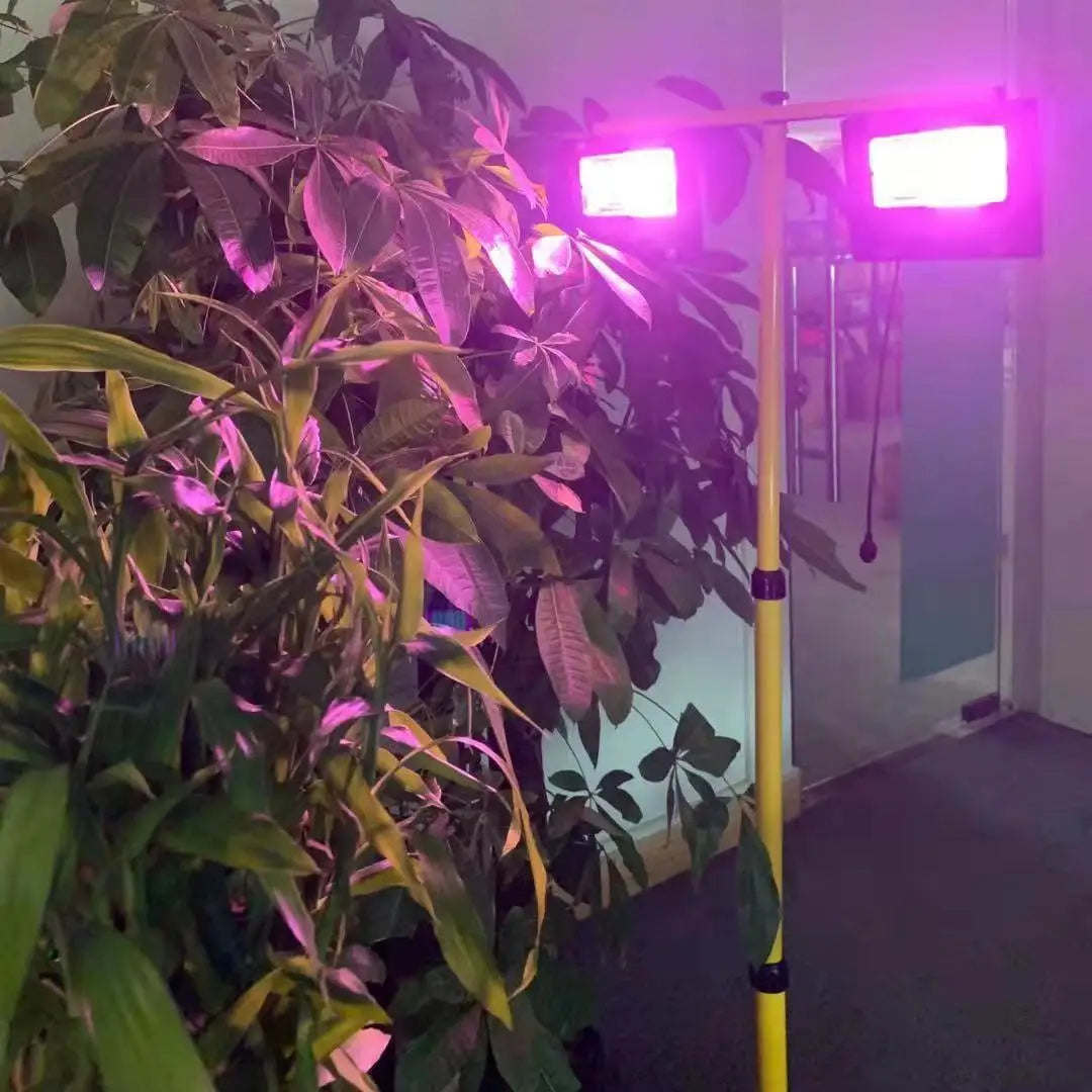 Solar Powered LED Plant Grow Lights with Remote Control Garden Dimmable Grow Lamp Full Spectrum Timer Setting Greenhouse
