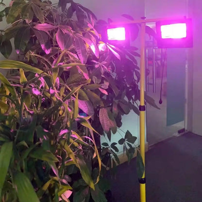 Solar Powered LED Plant Grow Lights with Remote Control Garden Dimmable Grow Lamp Full Spectrum Timer Setting Greenhouse