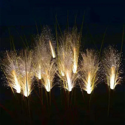 LED Solar Garden Reed Lamp Outdoor Waterproof Lawn Light Yard Christmas Decoration Path Lighting Decor Solar Power Light