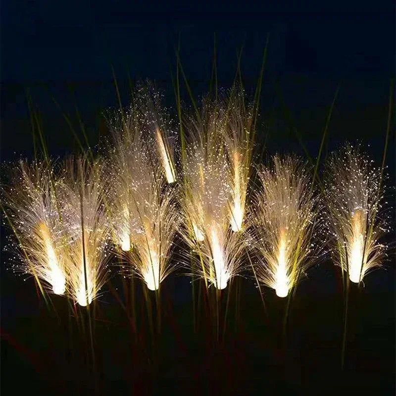 LED Solar Garden Reed Lamp Outdoor Waterproof Lawn Light Yard Christmas Decoration Path Lighting Decor Solar Power Light