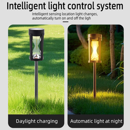 Solar Retro Simulation Hourglass Night Lights Home Office Courtyard Street Decoration Unique Gift Camping Site Atmosphere Lights