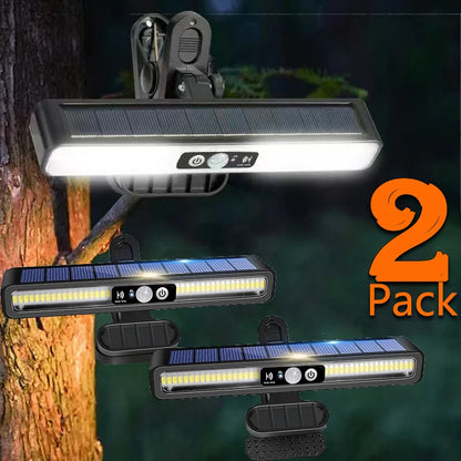 Clip On Solar Motion Lights Outdoor Waterproof,Solar Fence Lights Outside with 36 LEDs, Portable Solar Powered Security Light