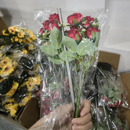 Bouquet Garden Lawn Yard Decoration Path Decor  Home Decoration Accessories Fake Plants Plant Pot Artificial Flowers Outdoor