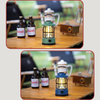 Portable Outdoor Camping Light Rechargeable Led  Table Lamp 1200mAh Tent Handheld Horse Retro Lantern Lighting Led Camping Lamp