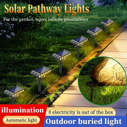 1/2/4PCs Solar outdoor Adjustable spotlights 120° lawn light 7 LED ground lamp for garden swimming pool trees courtyards Pathway