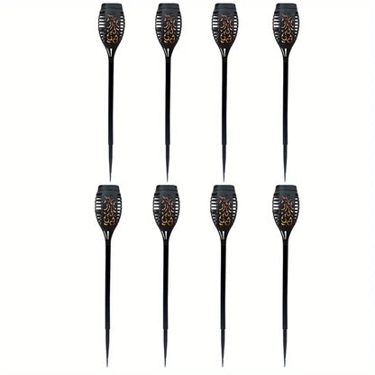 12LED Solar Flame Torch Light Flickering Light Waterproof Garden Decoration Outdoor Lawn Path Yard Patio Floor Lamp