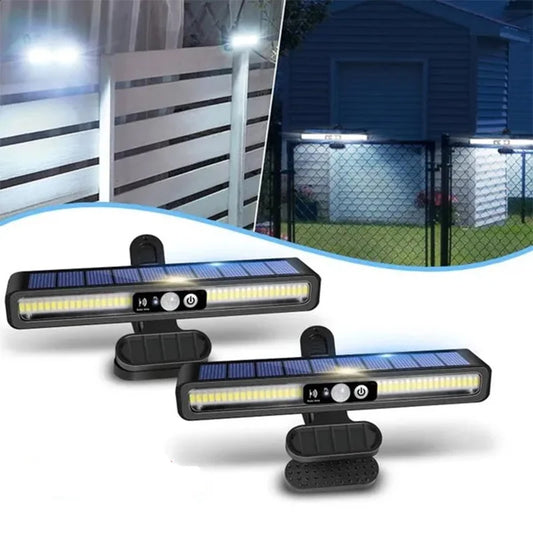 Clip On Solar Motion Lights Outdoor Waterproof,Solar Fence Lights Outside with 36 LEDs, Portable Solar Powered Security Light