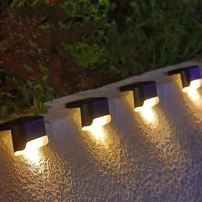 16 PCs of solar outdoor deck lights commercial street LED step lights suitable for balconies terraces stairs fences lanes paths