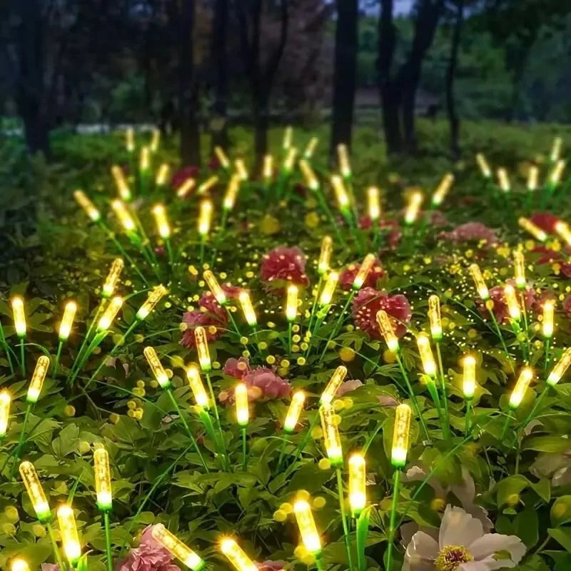 LED Solar Powered Outdoor Waterproof Reed String Lights Lawn Lights Garden Scenery Atmosphere Lights Garden Decoration