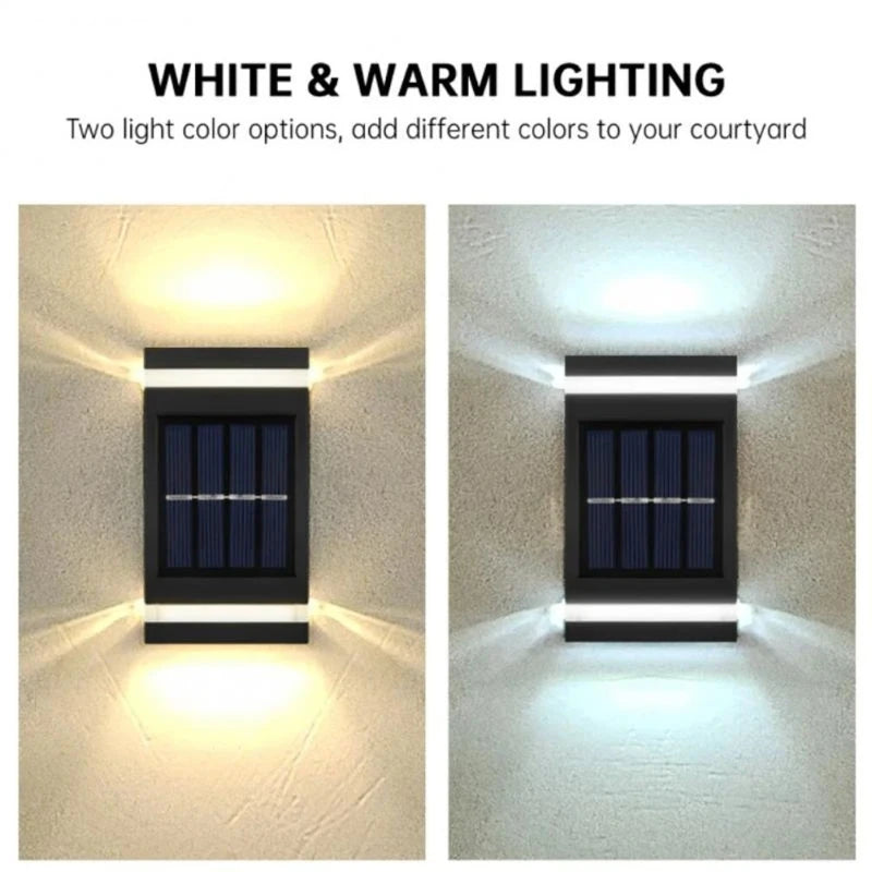 Wall Solar Light Waterproof Garden Solar LED Light for Outdoor Lighting Street Lamp Home Balcony Porch Yard Decoration