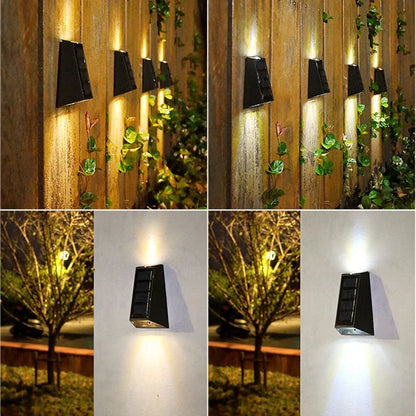 Solar Wall Light Garden Up and Down Lamp Control Solar LED Garden Light Outdoor Waterproof Decoration Staircase Fence Solar Lamp