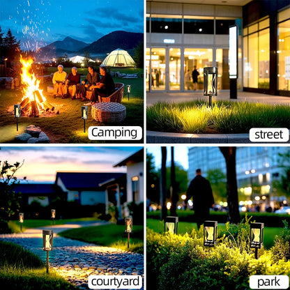 Solar Retro Simulation Hourglass Night Lights Home Office Courtyard Street Decoration Unique Gift Camping Site Atmosphere Lights