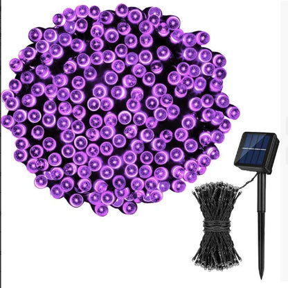 LED Outdoor Led Solar String Lights Fairy Light Solar Powered Garland Lights 8 Mode Garden Wedding Decoration Waterproof