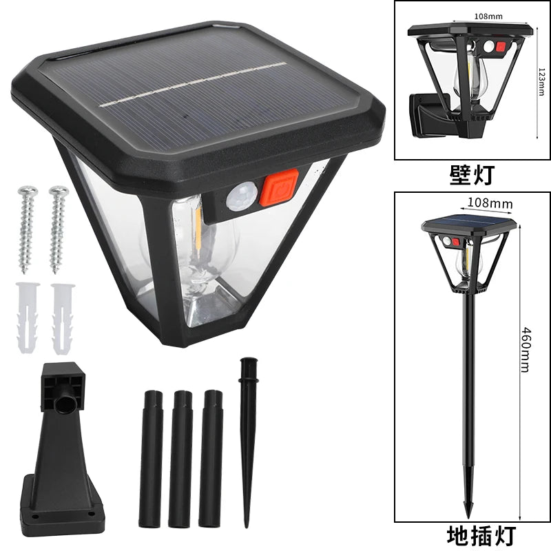 1PC Floor Lamp/Wall Lamp Dual Purpose Lamp Outdoor Solar Led Outdoor Waterproof Light Outdoor Garden Street Wall Light Supply