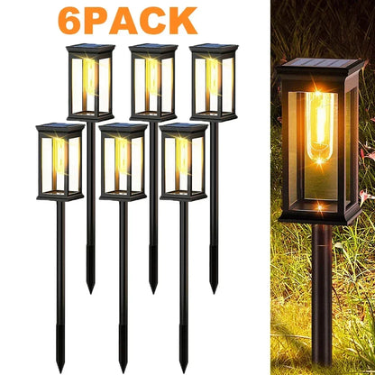 IP65 Waterproof Solar Lights 2/4/6/8 Pcs Outdoor Pathway Lights LED Garden Lighting for Patio Villa Yard Landscape Decoration