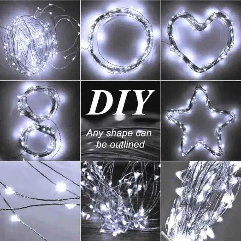 LED String Lights Copper Wire Fairy Lights Outdoor Waterproof USB Garland Lamp Christmas Wedding Party Decoration  String Lamp